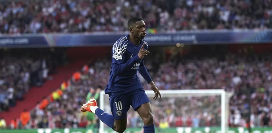 El gol de Dembélé le da al PSG un triunfo de 1-0 contra el Arsenal en el partido de ida de las semifinales de Champions