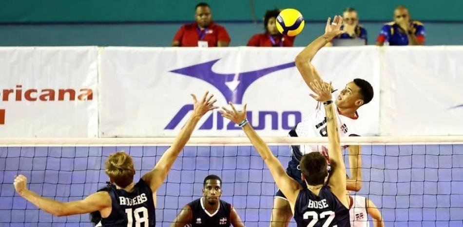 República dominicana derrota a los Estados Unidos en 4 sets en la Copa Panamericana de los Hombres